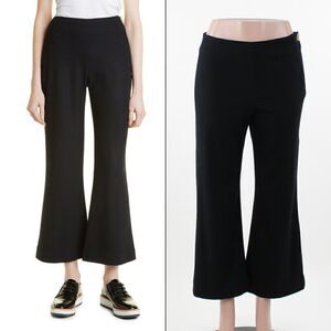 Vince Cozy Easy Wool Blend Flare Pants in Black